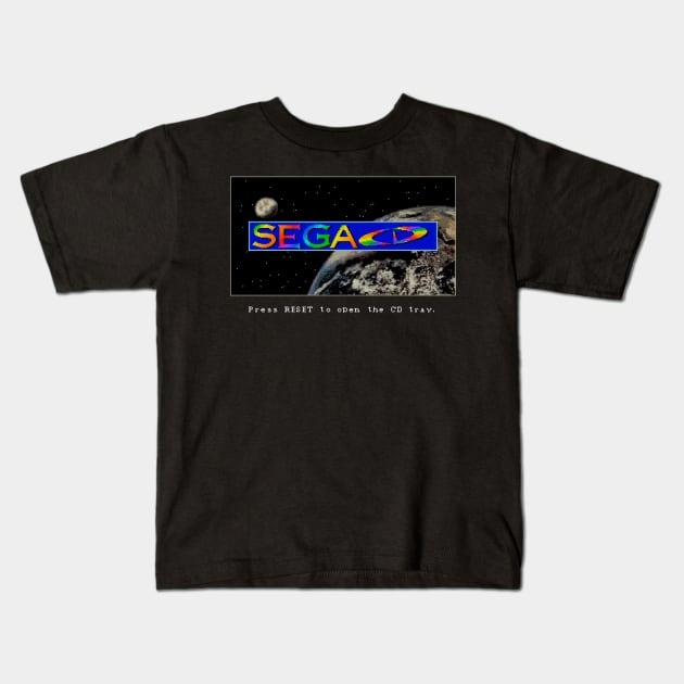 SEGA CD Boot Screen Logo III Kids T-Shirt by MalcolmDesigns